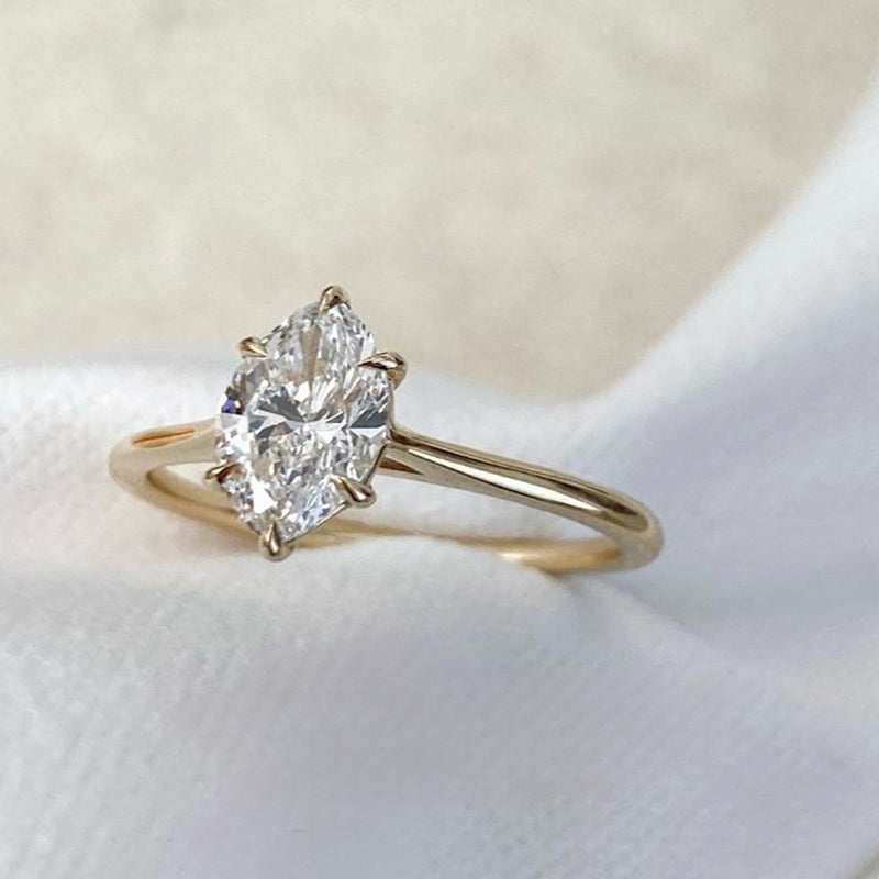 Marquise Solitaire Ring